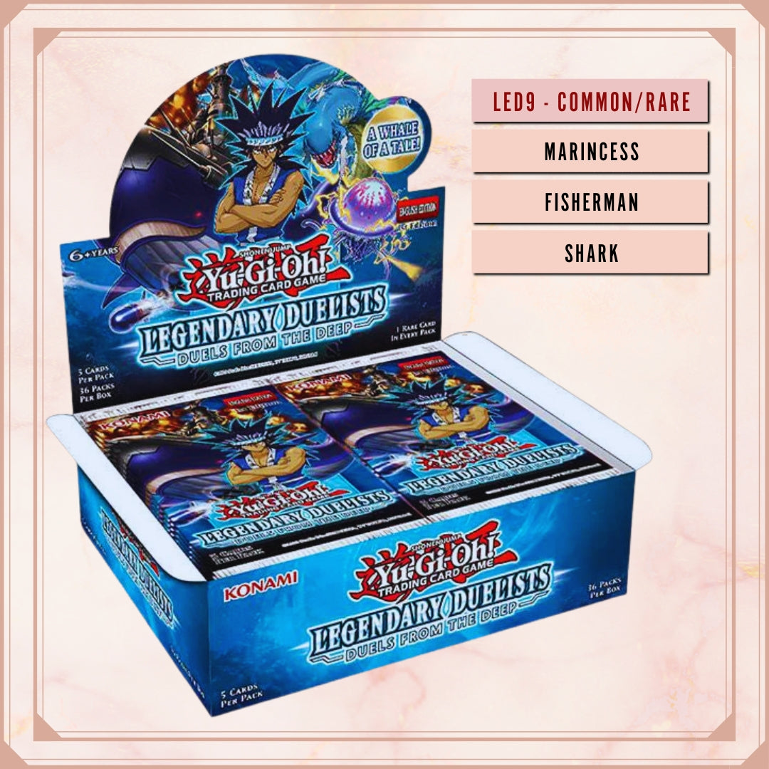 Yugioh! Legendary Duelists: Duels from the Deep Singles (LED9 - Common/Rare) 1st Edition