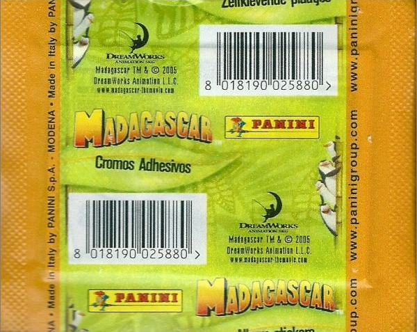 1x 2005 Panini Madagascar - Sticker Pack (SEALED)