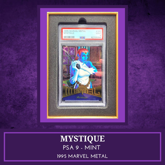 Marvel! 1x Mystique PSA 9 (Metal Blaster - 1995 Fleer Marvel Metal)