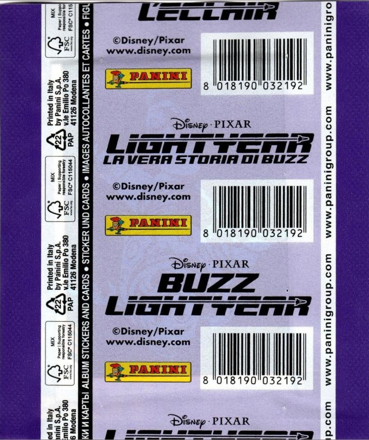 1x 2022 Panini Disney Pixar Lightyear - Sticker Pack (SEALED)