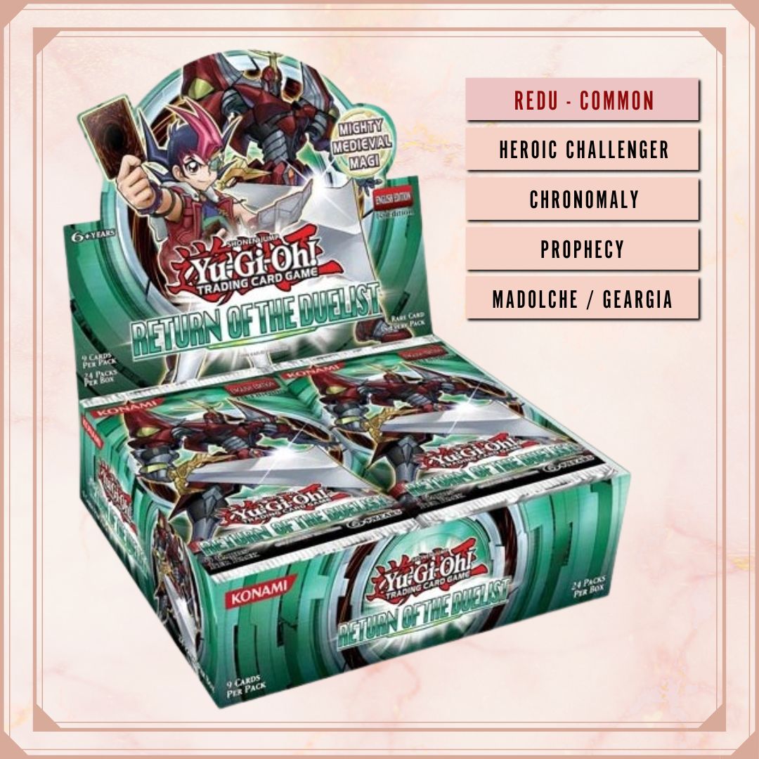 Yugioh! Return of the Duelist Singles (REDU - Common) 1st/Unli Edition