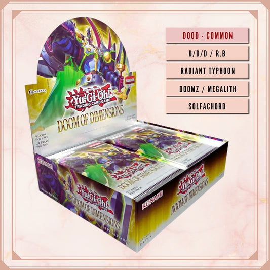 Yugioh! Doom of Dimensions Singles (DOOD - Common) 1st Edition