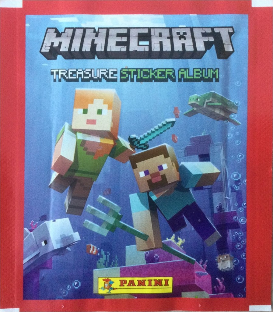 1x 2021 Panini Minecraft Treasure - Sticker Pack (SEALED)