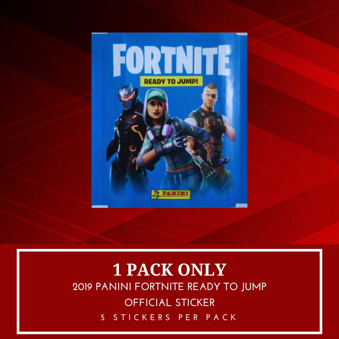 1x 2019 Panini Fortnite Ready To Jump - Sticker Pack (SEALED)