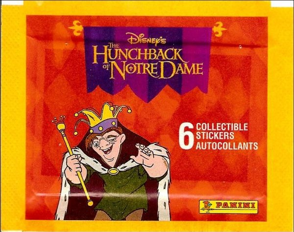 1x 1996 Panini The Hunchback of Notre Dame - Sticker Pack (SEALED)